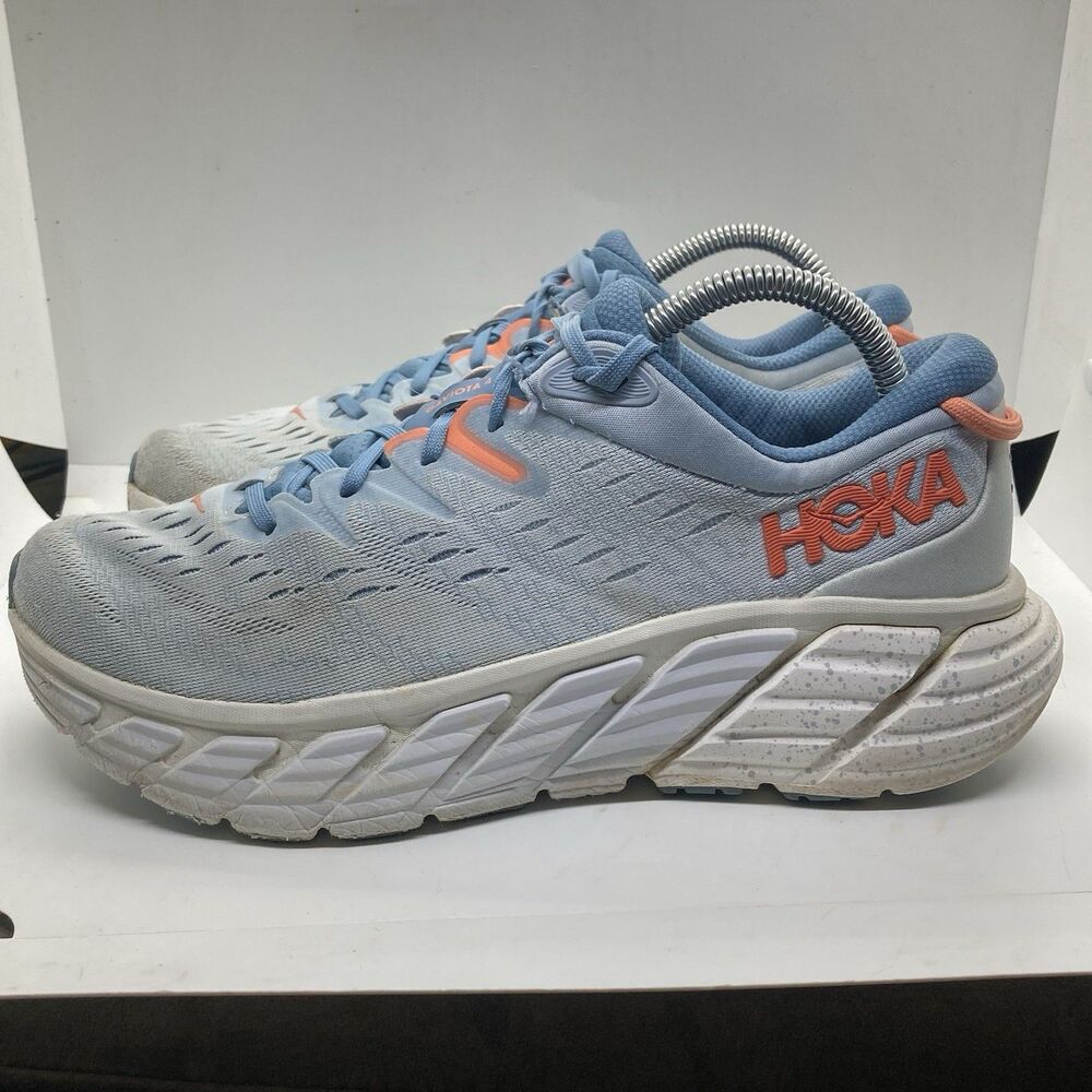 HOKA Gaviota 4 Sneakers Womens Size 9B Blue Shoes Sneakers Athletic Running